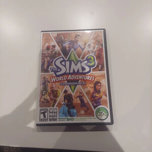The Sims 3 World Adventures Pc Win7 Physical Cd Rom computer game Expansion